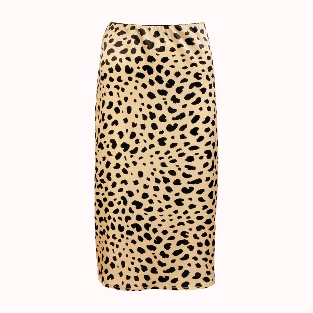 SPOTTED KITTY MIDI SKIRT
